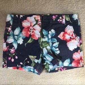 JCP faded floral shorts size 4